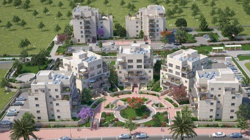 הדמיית פרויקט דונה באגמים באשקלון