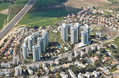 מלמעלה של פרויקט מערב רחובות של אביסרור