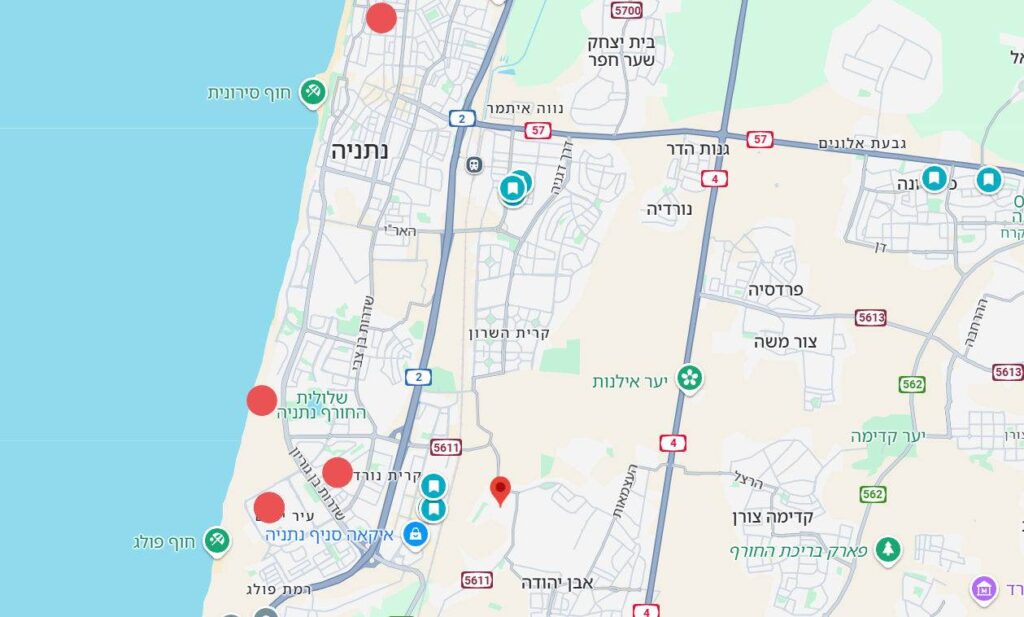 מחירי דירות יוקרה בנתניה. צילום מסך ממפת גוגל